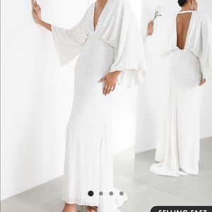 ASOS kimono wedding gown